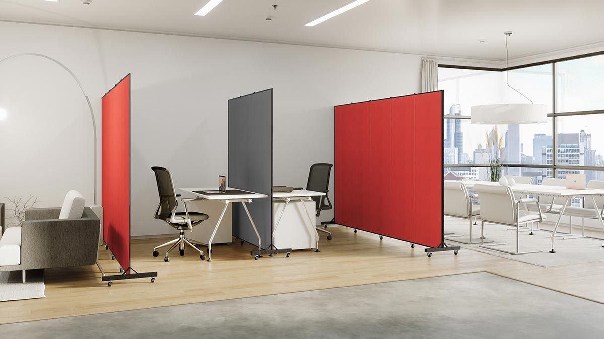 Screenflex's tweet photo. Sometimes privacy in an office space doesn't have to be a permanent fix. As you adapt your facility for new growth and changes, portable privacy walls are great tools to have in your corner. #officespace https://t.co/h9glYa51OH