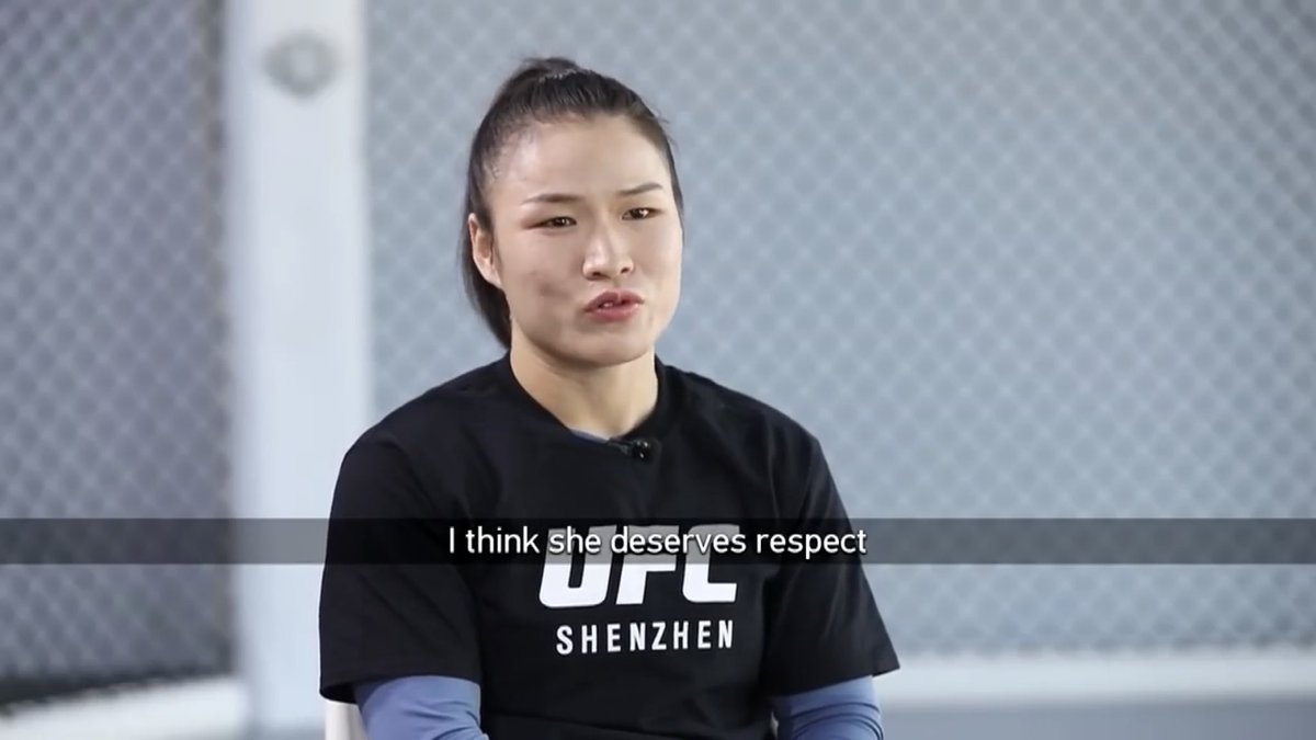 GlobeSvcs's tweet image. Zhang Weili when asked for her opinion of Rose Namajunas. 

youtu.be/259ZuKwniNI