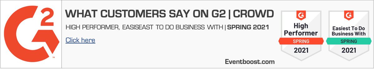 Thanks a lot <a href="/G2dotcom/">G2</a> always striving to increase #customerexperience when delivering #eventech for #eventprofs