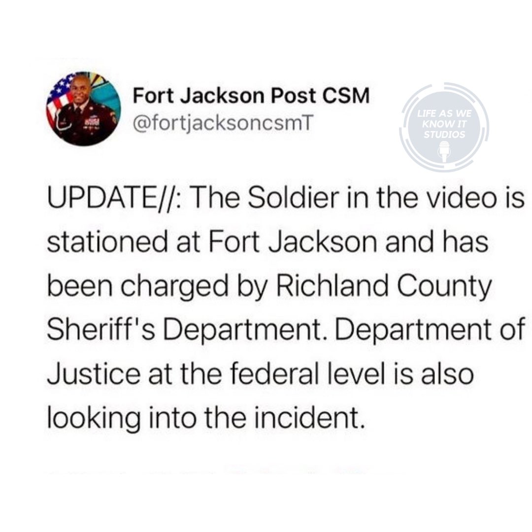 LifeAsWeKnow4's tweet photo. #JonathanPentland, White Army Sergeant who harassed young black man, has been arrested, charged with assault and 3rd degree battery. | #JonathanEPentland #smh #JusticeforDeandre #NoJusticeNoPeace #ColumbiaSC #BlackLivesMatter https://t.co/usKeRdiAJ9