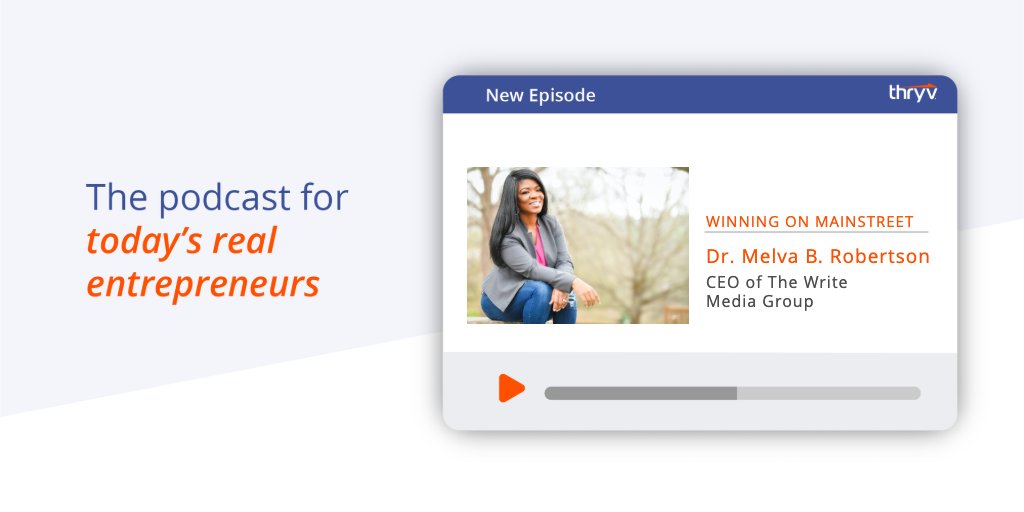 Thryv's tweet image. Your personal brand = your reputation
"It's what people experience when they encounter you." Says Dr. Melba B. Robertson, CEO of @WriteMediaPR.  
On this #ThryvPodcast, learn how to get intentional about your brand with customer experience. 🎙️ 👉 thryv.biz/3wSrtZb