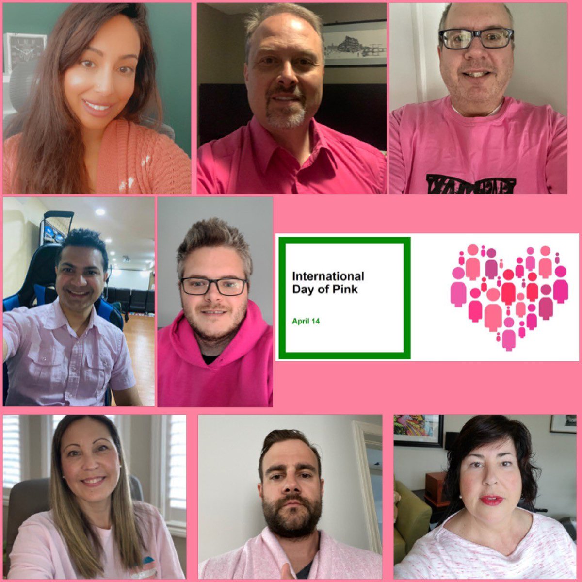 Change Support Team proudly wearing pink! #fightforequality #antibullying #internationaldayofpink