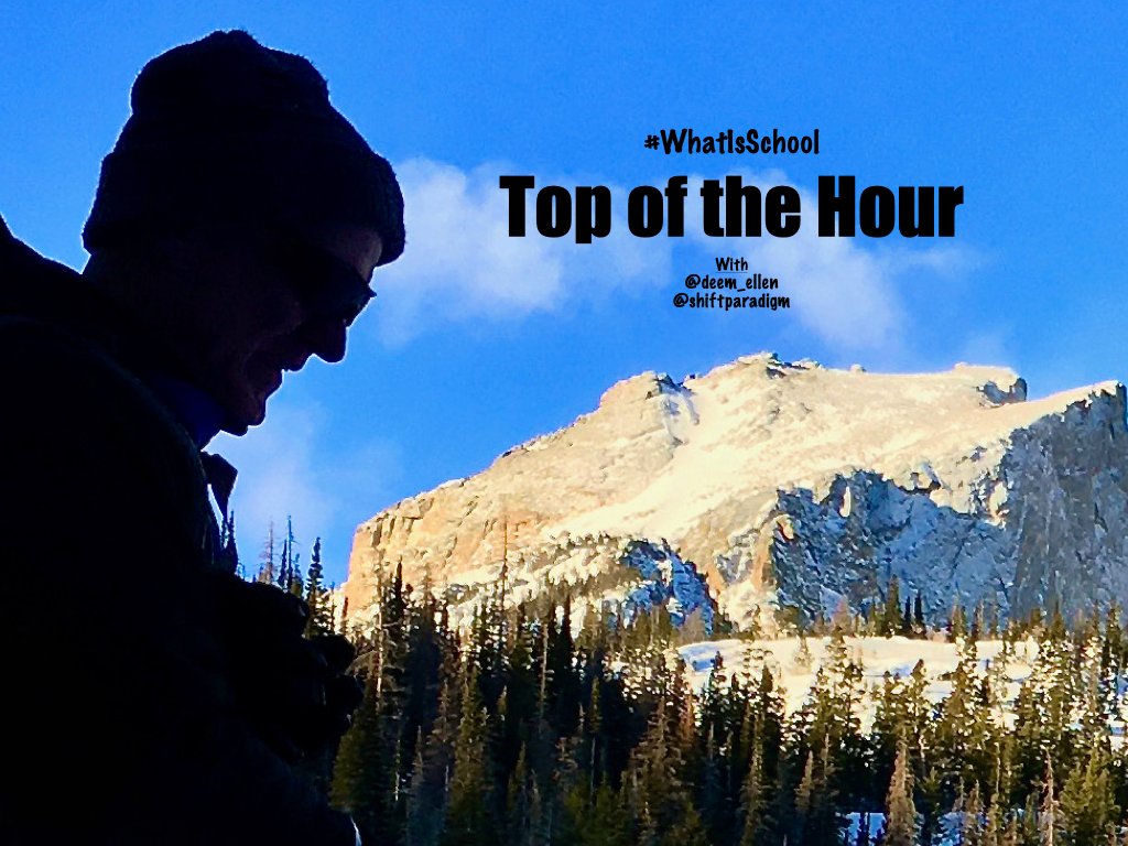 Join <a href="/ShiftParadigm/">Mark E. Weston Ph.D.</a> and me TOP OF THE HOUR 7:00 PM EDT for HOPE: part one of a very special two-part #WhatIsSchool series for educators.  Thank you for retweeting.