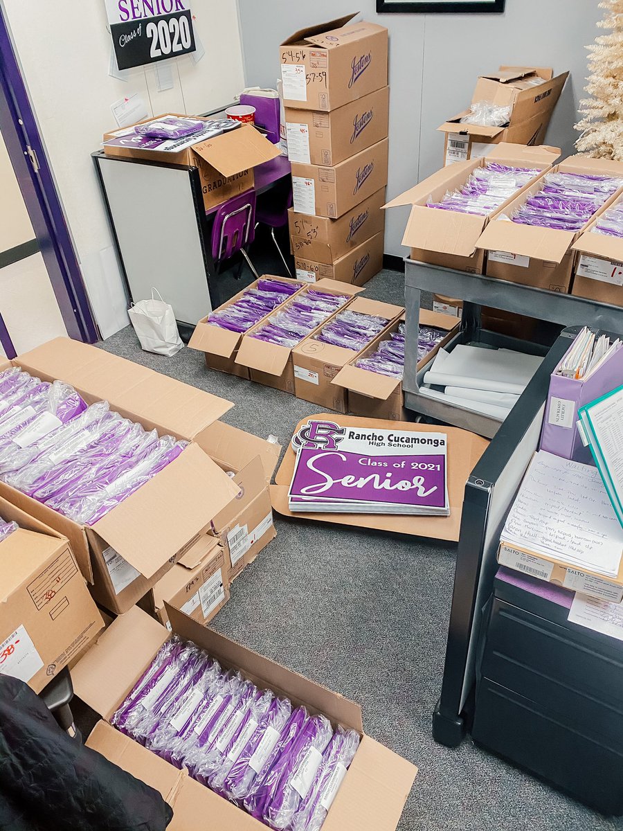 Attn RCHS Seniors: Please stop by the Activities Office after school any day to pick up your cap/gown and yard sign 🎓💜<a href="/RanchoHSCougars/">Principal Aikens</a> @RCHSAchievement <a href="/sports_rchs/">RCHS Sports</a> <a href="/RCHS_SA/">Student Achievement</a>