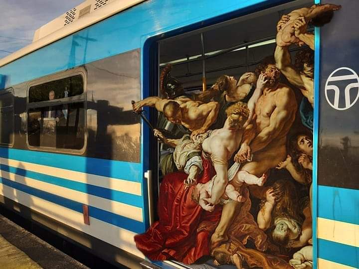 No es una locura, es Arte.
<a href="/BenditSarmiento/">Bendito Sarmiento</a> <a href="/trenes_deloeste/">TRENES DEL OESTE</a> <a href="/lineasarmiento/">Tren Sarmiento</a>