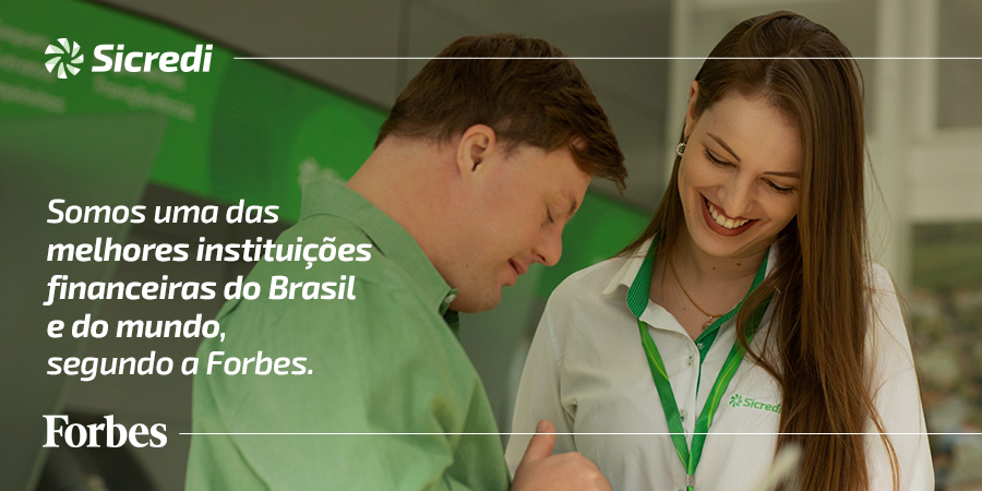 sicredi's tweet photo. Somos a 7ª melhor instituição financeira do Brasil no ranking da Forbes. A melhor com presença física e digital, com mais de 2 mil agências pelo país e mais de 300 produtos e serviços. Saiba mais em: https://t.co/ygTqXJWDHA https://t.co/be1DygpB12