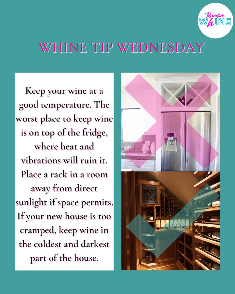 TheRandomWhine's tweet photo. #Whinebabes! Are you storing your wine correctly?
-
-
-
#therandomwhine #randomwhine #random_whine #winelove #wineloversclub #wineloversunite #winelovermoments #wineinfluencer #wineinfluencers #wineyoutuber #boujeegirl #boujeebabe #boujeeattitude #boujeeaesthetic #winetalk https://t.co/AuJWgG0qb4