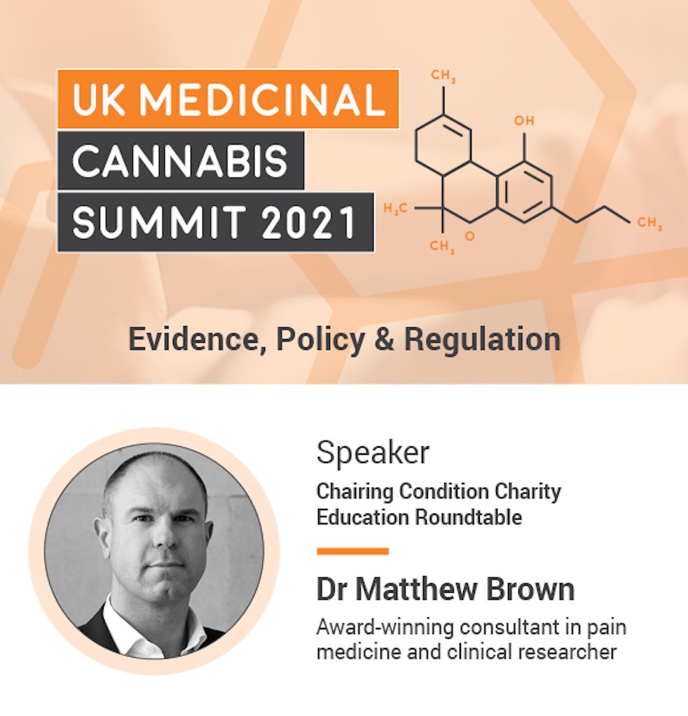 mca__uk's tweet image. 1230-1255pm | 
Dr Matthew Brown, Consultant in Pain Medicine &amp;amp; Anaesthetics

Lecture: Prevailing Facts and Issues surrounding Pain and Medical Cannabis

#cmcsummit