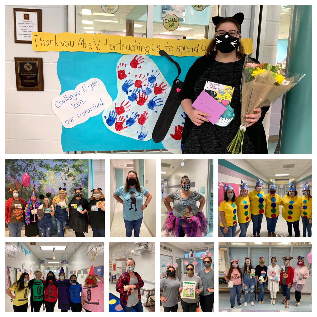 We 💜 our librarian Mrs. Van der Smissen!! #WeArePearlandISD