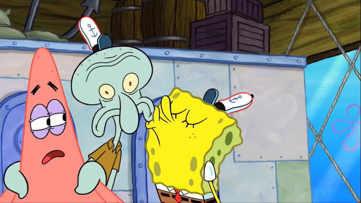 Bruh I just remembered that SpongeBob kisses Squidward directly on the lips...