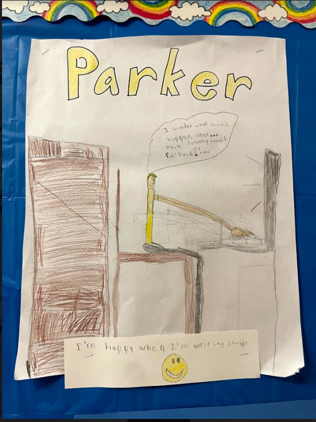 Students at Cranbury Elementary create art during SEL/ARTS Day to reflect what makes them happy. #artsednorwalk