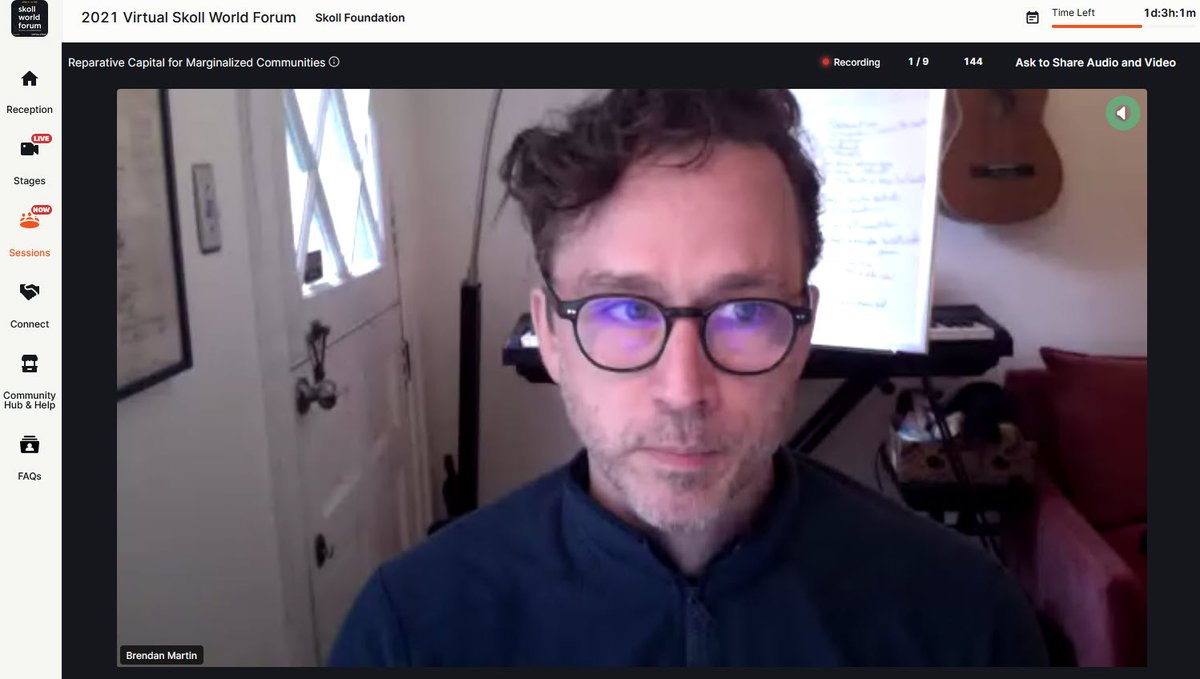 Our work is to show how capital can perform &amp; behave differently, to show what’s possible. Invert the power and benefit from capital using people TO people using capital. Capital can be different. There is no excuse to not change. -<a href="/BrendanDeMartin/">Brendan Martin</a> #SkollWF