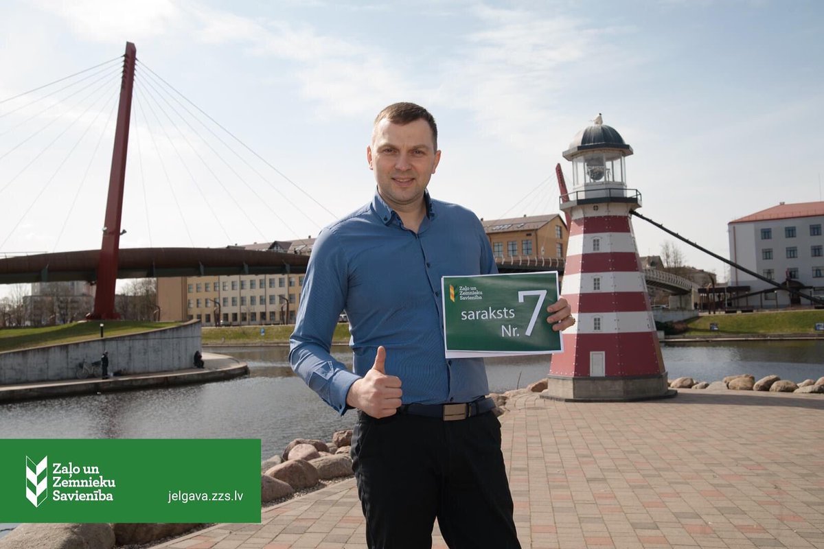 ZZS_Jelgava's tweet photo. ZAĻO UN ZEMNIEKU SAVIENĪBA JELGAVAS PILSĒTAS PAŠVALDĪBU VĒLĒŠANĀS STARTĒS AR 7. NUMURU!

Iepazīsties ar visu mūsu komandu - https://t.co/7nmh13hk1z
Kā arī ar tālāko pilsētas izaugsmes plānu - https://t.co/Qqw5VJeftI https://t.co/TK2PKo0wSw