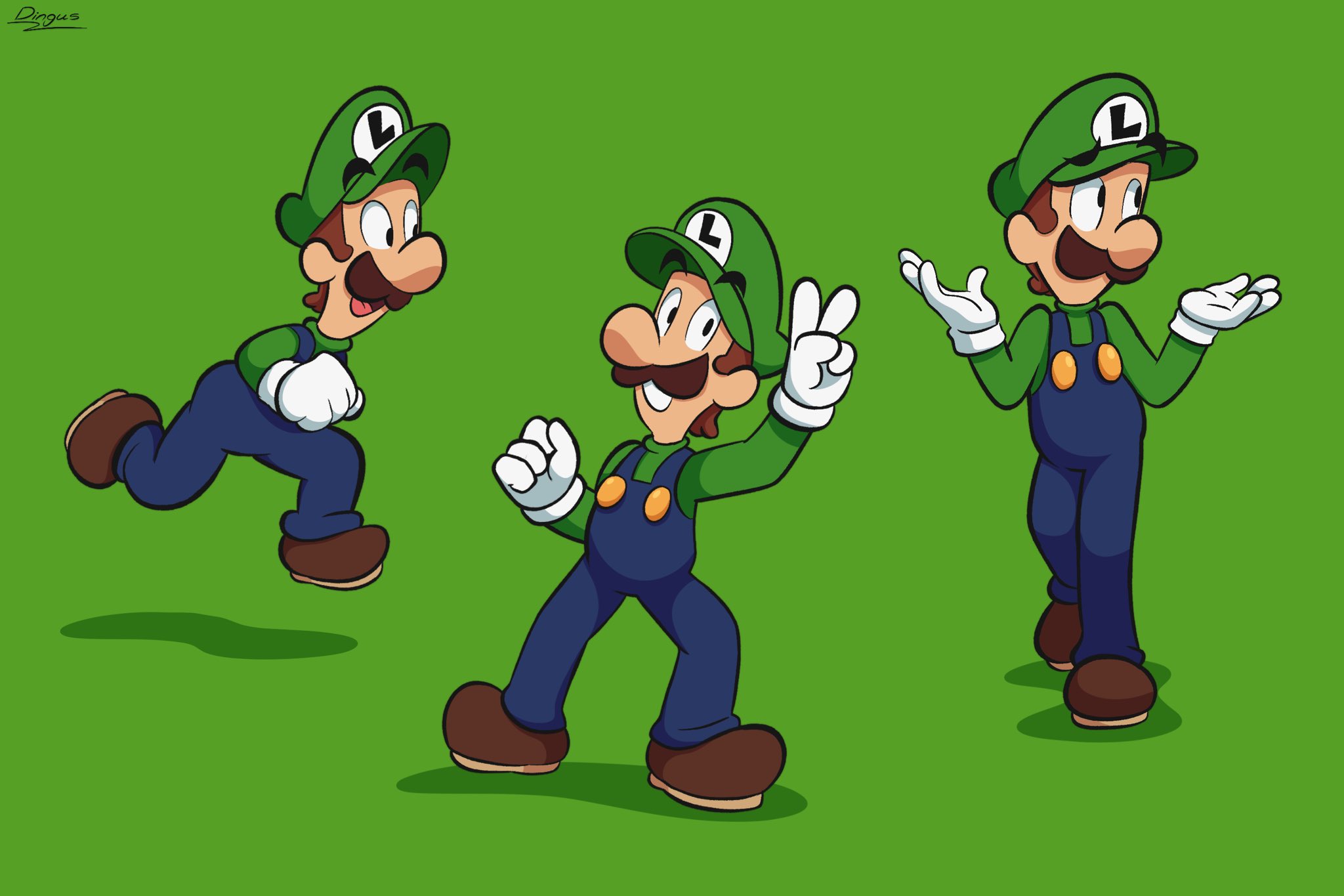 mario, luigi, and starlow (mario and 1 more) drawn by vinny_(dingitydingus)