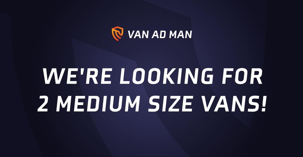 We're looking for another two vans, which drive around the #Newcastle or #Sunderland area! 

You'll get #paid £360 (per van) for simply hosting an #advert on the back of your #van, and driving around as usual 🚐

Drop us a message to find out more 😁