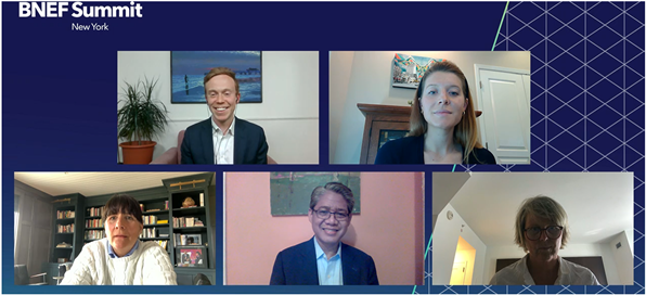 "There's a tale of two grids in #NewYork State. We're currently working on 5 major #transmission projects to bring power and #renewables from Upstate to Downstate, which is substantial since the last major transmission build in Upstate NY was in 1985." -<a href="/GQenergy/">Gil Quiniones</a> at #BNEFSummit