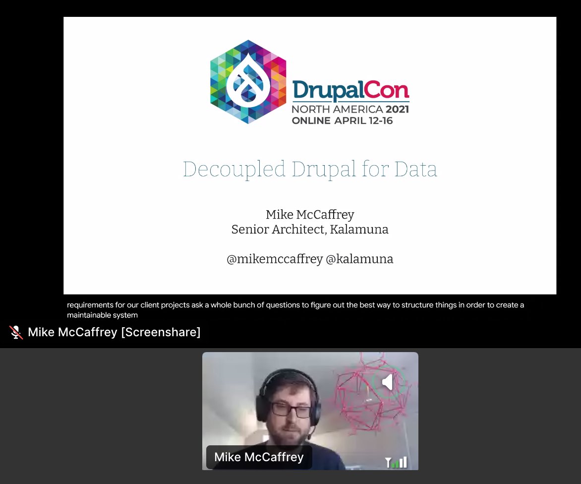 kalamuna's tweet photo. Read our post about progressively decoupling Drupal if you missed @mikemccaffrey's excellent lightning talk or just want more details:
https://t.co/JXZA4wqKGM
#DrupalCon #DecouplingDrupal #Drupal #knockout https://t.co/vl5pzgwqjU