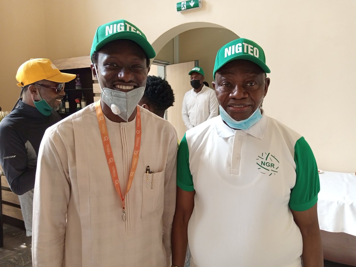 BCSports5's tweet image. #Taraba State #TEQBALL Association Chairman @MSanusD recieving gift from @fiteqball instructor, #KereszturyMarton as best certified referee after the training @nigteq Abuja

Interesting @MSanusD was present from Saturday, April 10 to Tuesday 13, the last day. 
This is commendable
