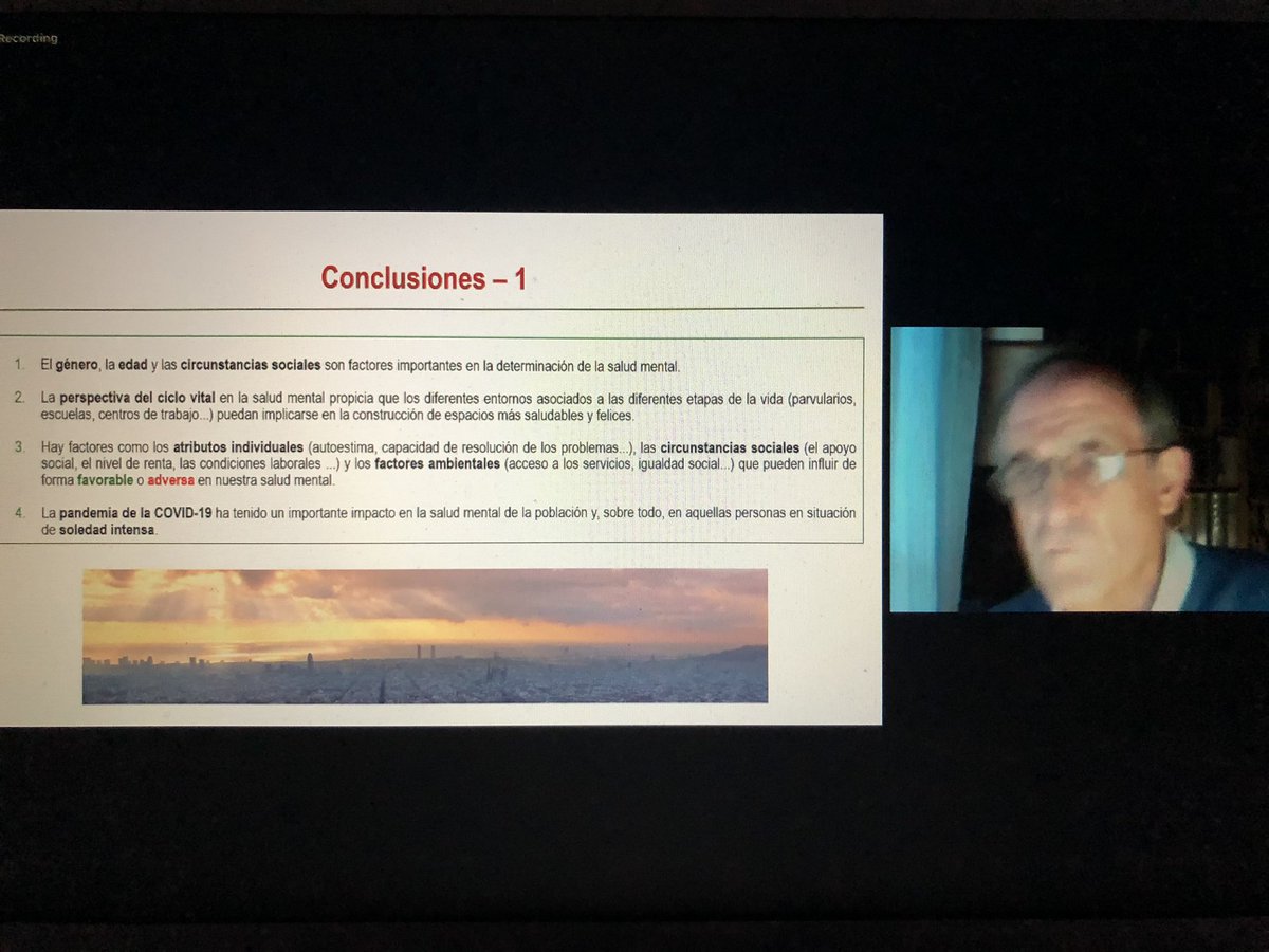 AnnaBerga_'s tweet photo. Jornada #URL-@caritasbcn «Covid-19 y vulnerabilidad social: nuevos escenarios en salud mental». El professor Carles Ariza de @Fundperetarres @uramonllull aporta dades que evidencien que el #gènere és un dels factors determinants a tenir en compte quan parlem de salut mental. https://t.co/dJEp5diaFy