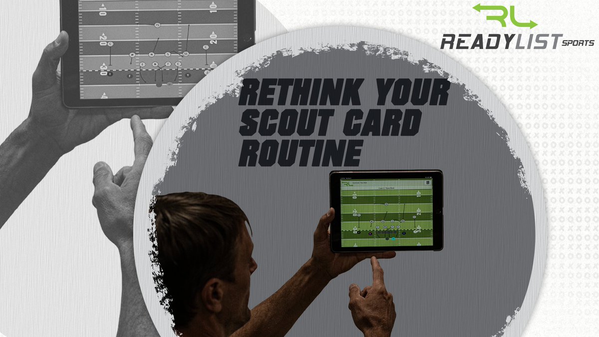 How would you describe the scout card process? Inconvenient? Time consuming? A daily scramble? We have made it easy. Draw in seconds, organize conveniently, and present them on a contemporary platform. #Football #Coach readylistsports.com