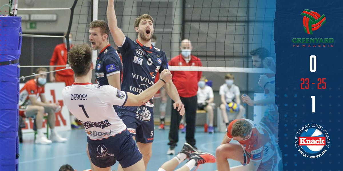 Set 1 ✅

We winnen de eerste zeer zwaar bevochten eerste set. 🔥

Nog 2! 🙌🏻