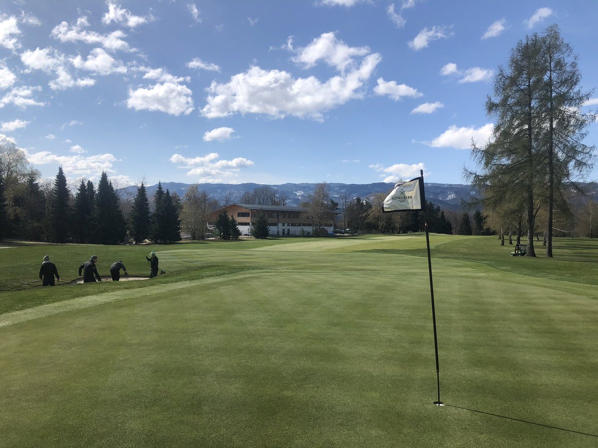 Well after a few false starts, a 11 day solid lockdown &amp; brutal weather through March &amp; April we finally welcomed golfers back <a href="/royalbledgolf/">Royal Bled Golf</a> today The guys have done a great job to get us to this point, still plenty to do so here’s to the 2021 season 🥃 #welcomeback 👍😎