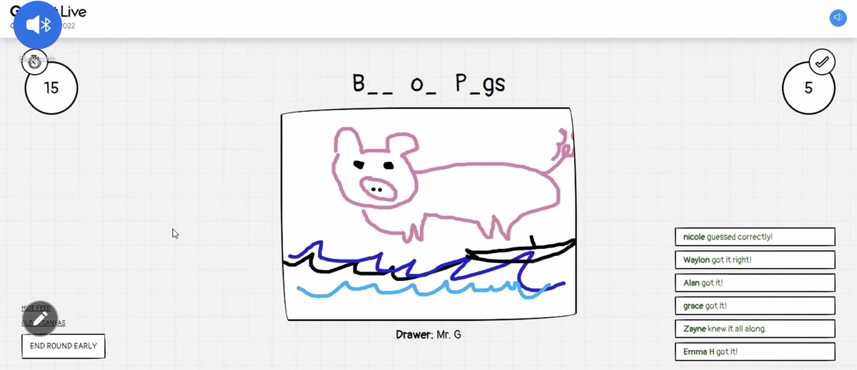 MrsHernandezBHS's tweet photo. #OMG The new #DrawThat game mode in @gimkit is soooooo much fun! #WHAP students rocked this Unit 8 review ๐งก๐ ๐จ โ๏ธ #NISDBrandeis #BrandeisSoc #NISDHSSocSt https://t.co/THP6PoAWjM