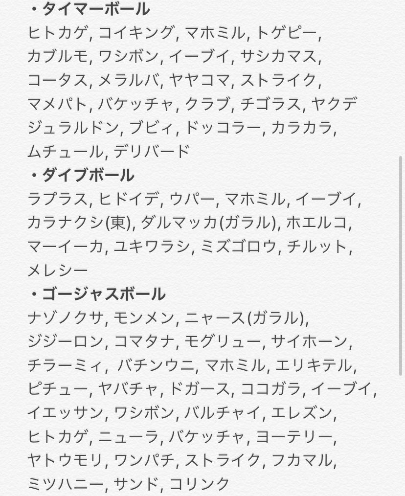 つっきー 一応ですが 夢特性ポケモンの画像を記載しておきます ショップボールと希少ボールと画像を分けております ポケモン剣盾 ポケモン交換 ポケモン剣盾交換 ポケモン交換剣盾 ポケモン好きと繋がりたい T Co Fcunvn7kfq Twitter