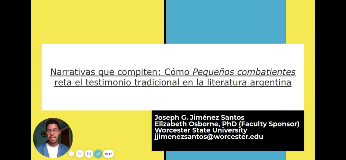JGiovanniPR's tweet photo. Pasen a ver la presentación de mi último trabajo investigativo literario. Espero que les guste 😎
https://t.co/4WW2qWPVsA
#Investigación #Literatura #Latinoamérica #ConoSur #Argentina #RaquelRobles #PequeñosCombatientes #Posmemoria #Trauma #Memoria https://t.co/JnSMcB1kyo