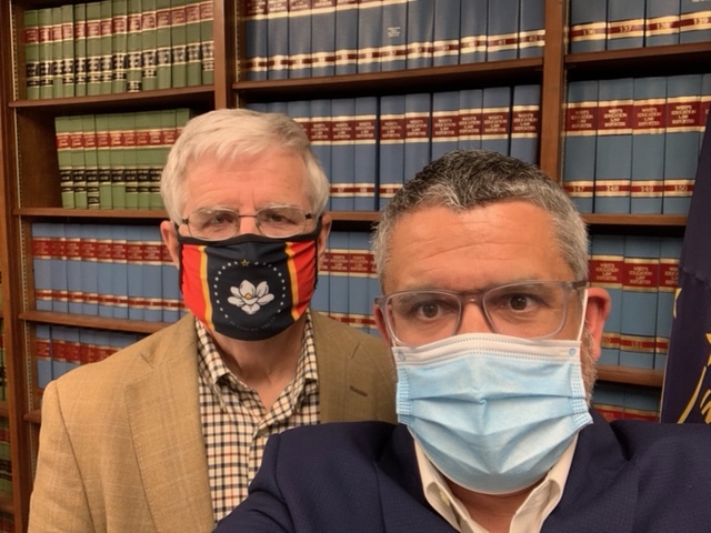 CCHALAW's tweet photo. The 2021 @NSBAPublicEd and Council of School Attorneys (COSA) Online School Seminar is taking place and COSA President Jim Keith is in Indianapolis presenting for the seminar with CCHA Partner @AAManna32. https://t.co/jXxs9udzIL