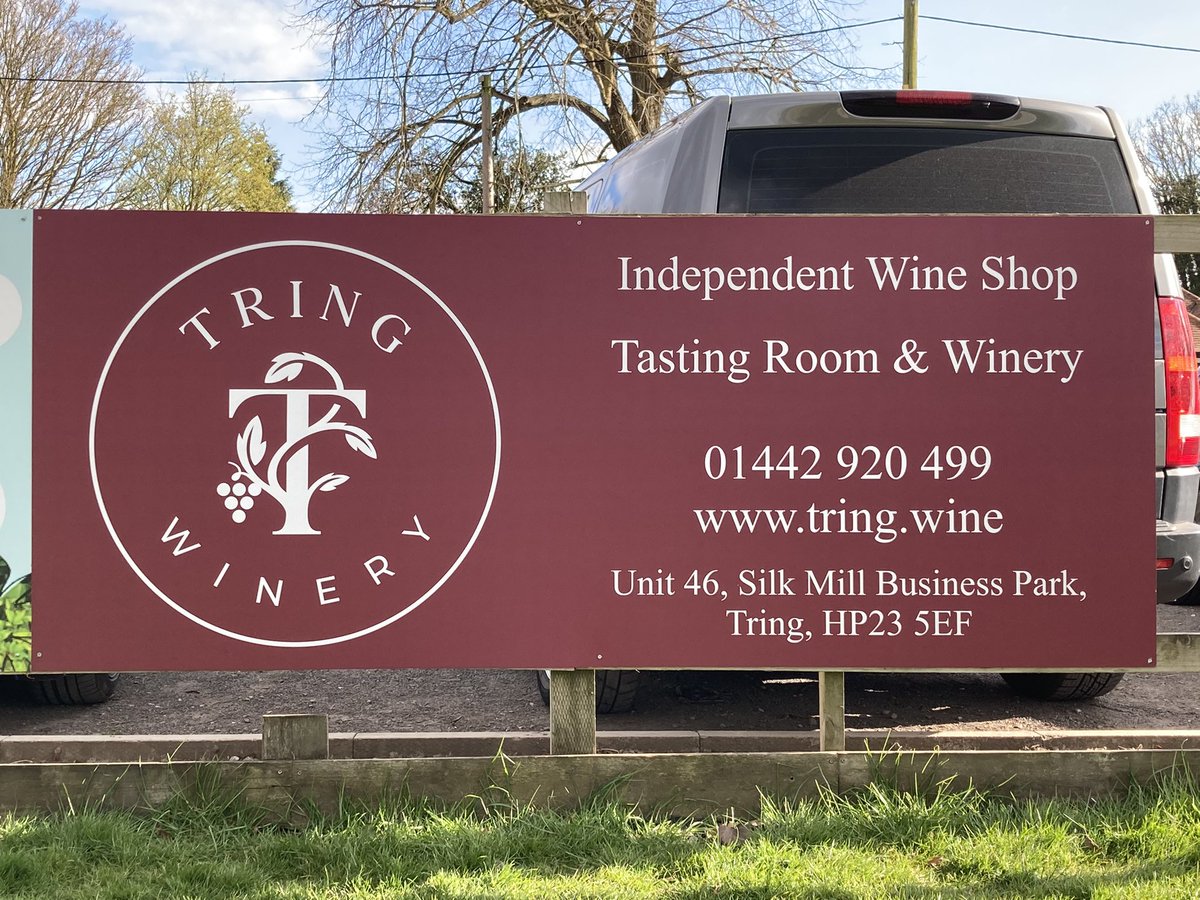 Thank you to Jamie and everyone <a href="/TringWinery/">Tring Winery</a> for supporting <a href="/TringParkCC/">Tring Park CC</a>. Your new advertising board is now up on our front pitch for everyone to see.