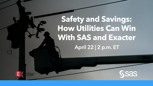 What if electric utilities had data at their fingertips that could lower costs, improve safety, reduce outages, expedite storm recovery and prevent wildfires? <a href="/SASsoftware/">SAS Software</a> and Exacter can make it happen. See how during this #SASWebinar on April 22! bit.ly/3gcpIAe
