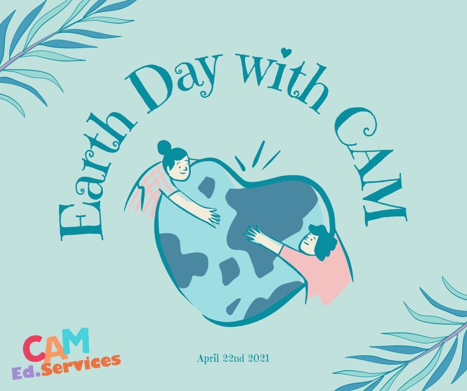 CAMEdServices's tweet image. Come celebrate Earth Day with your friends at CAM virtually! This event is planned for April 22, 2021. We have some fun activities planned for all students. Be on the lookout for updates in our newsletter! #EarthDay
