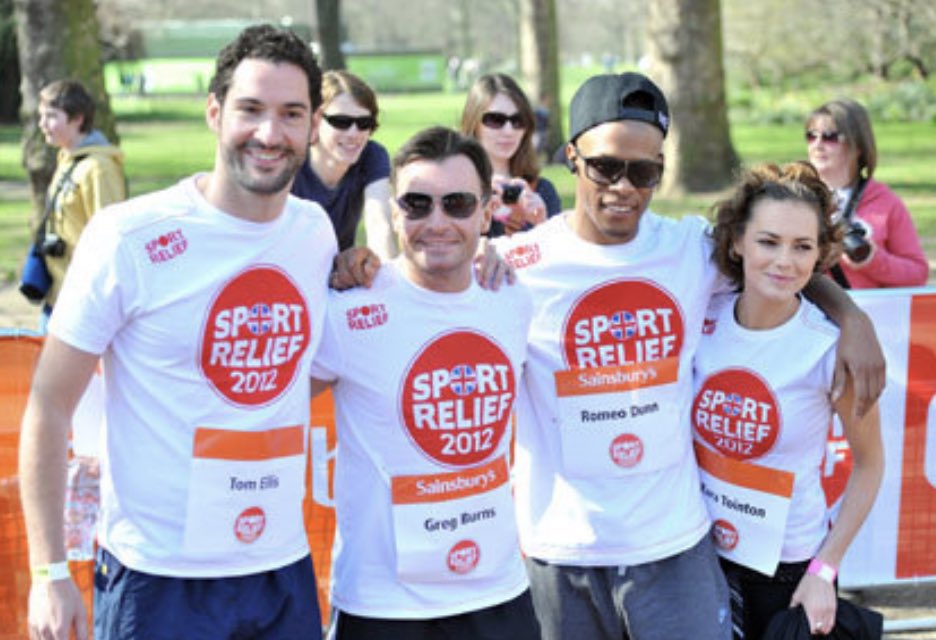 Tom_EllisFans's tweet photo. Little #SportRelief #Flashback in 2012 w/#TomEllis #GregBurns #RomeoDunn #KaraTointon https://t.co/gNJkp09oFl