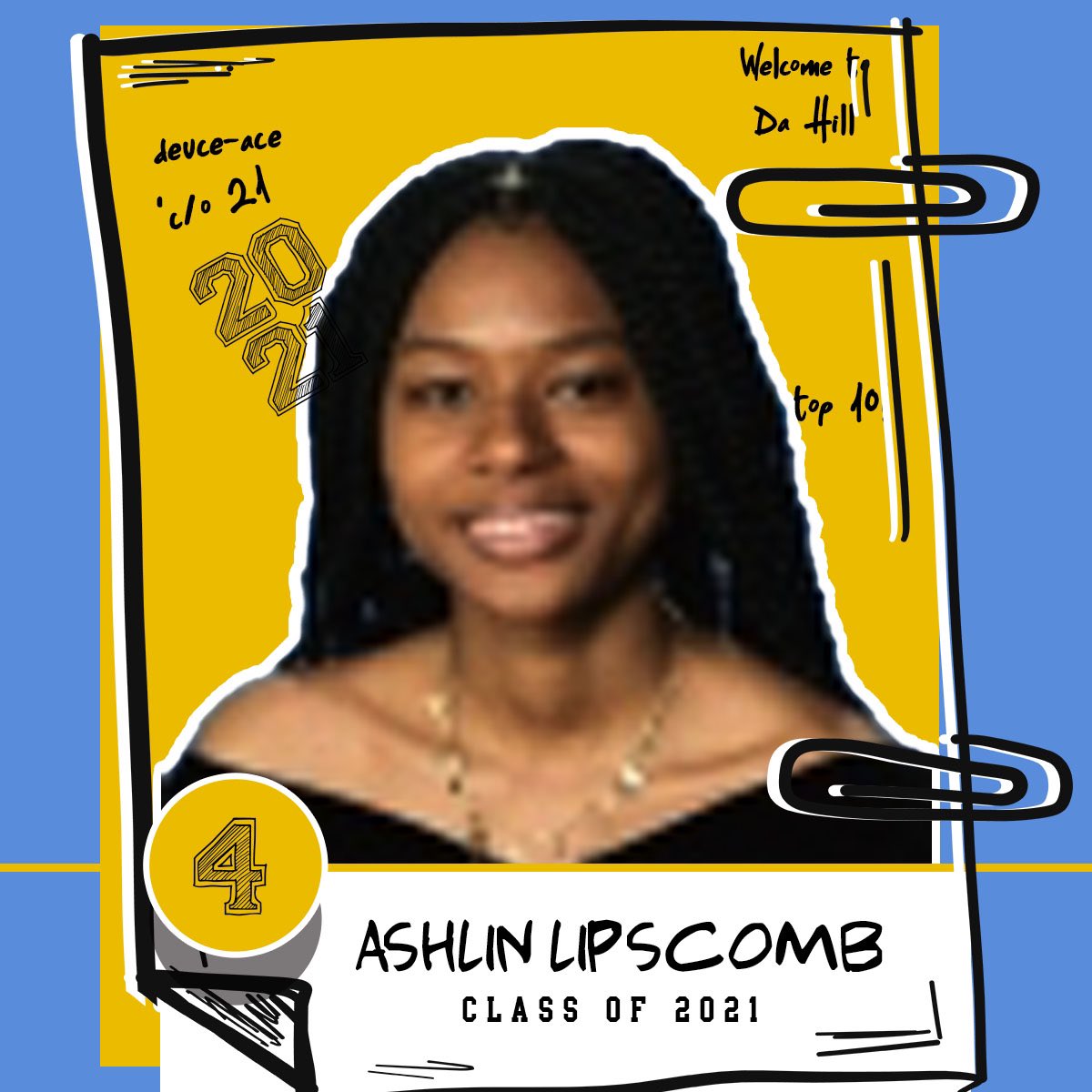 ....cont’d...CONGRATS!! #4::.ASHLIN LIPSCOMB #MaysTop10  #Classof2021 #mayshighschool