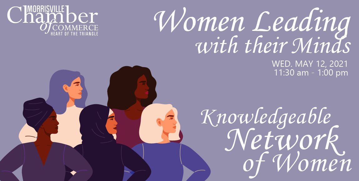 MorrisvilleNC's tweet image. Our next KNOW event is one you don't want to miss! Women Leading with their minds will get you thinking about your daily routines,  time management skills, and personal and professional development pathways. Register Now to save your spot!

business.morrisvillechamber.org/events/details…