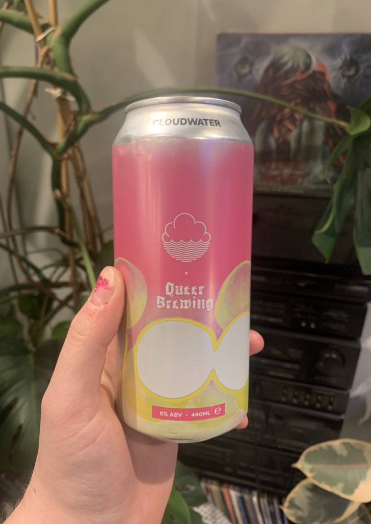 LilyWaite_'s tweet image. I’ve said a lot today so I’ll keep it brief, but I’m drinking a beer that’s going into a major outlet with the word ‘queer’ and a photo of me and the woman I love more than anything on it. Gays represent!