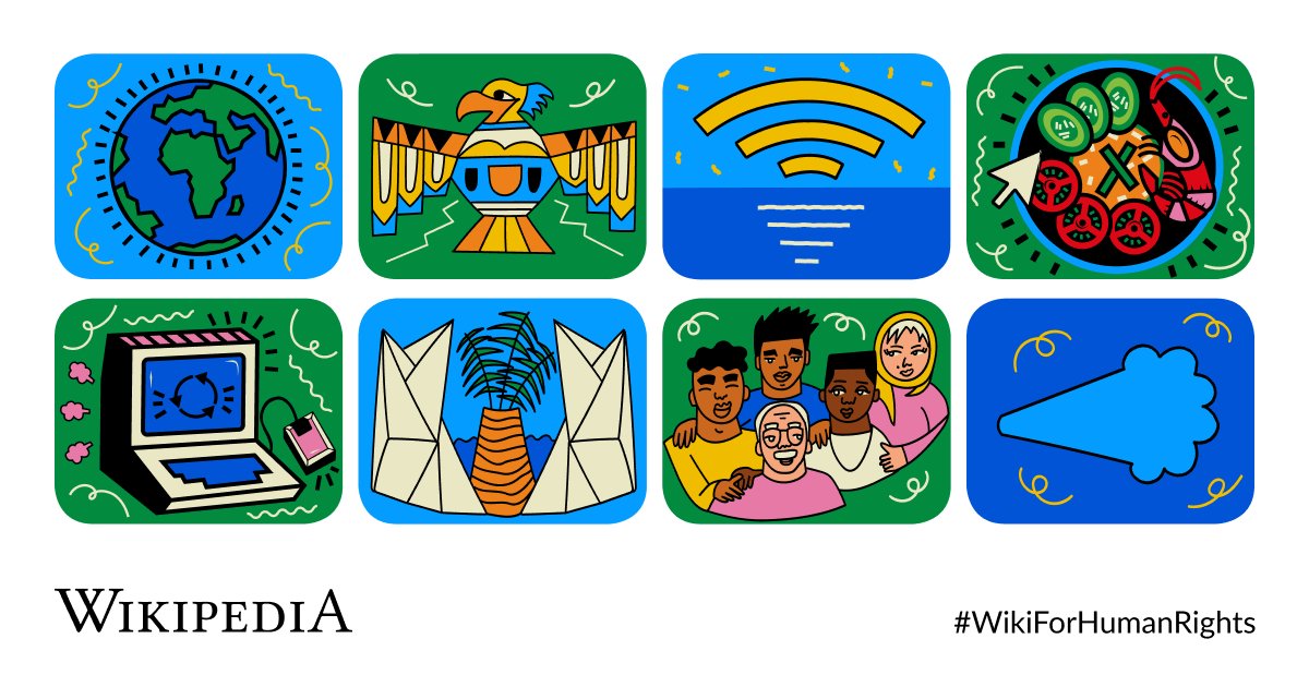 Íconos que ilustran el planeta, la naturaleza y el ser humano