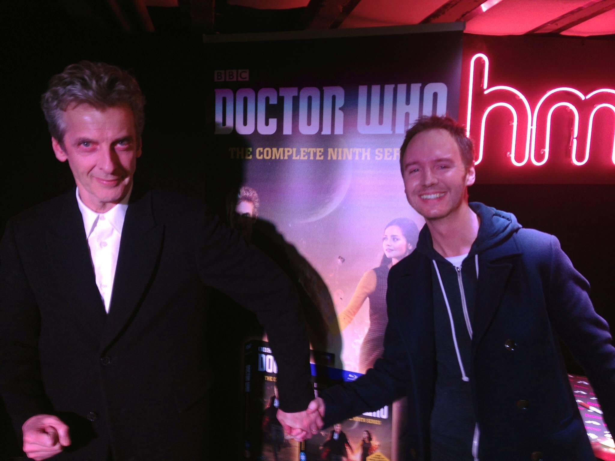 Happy Birthday to the wonderful Peter Capaldi. He suggested we reenact the Series 9 cover pose! 