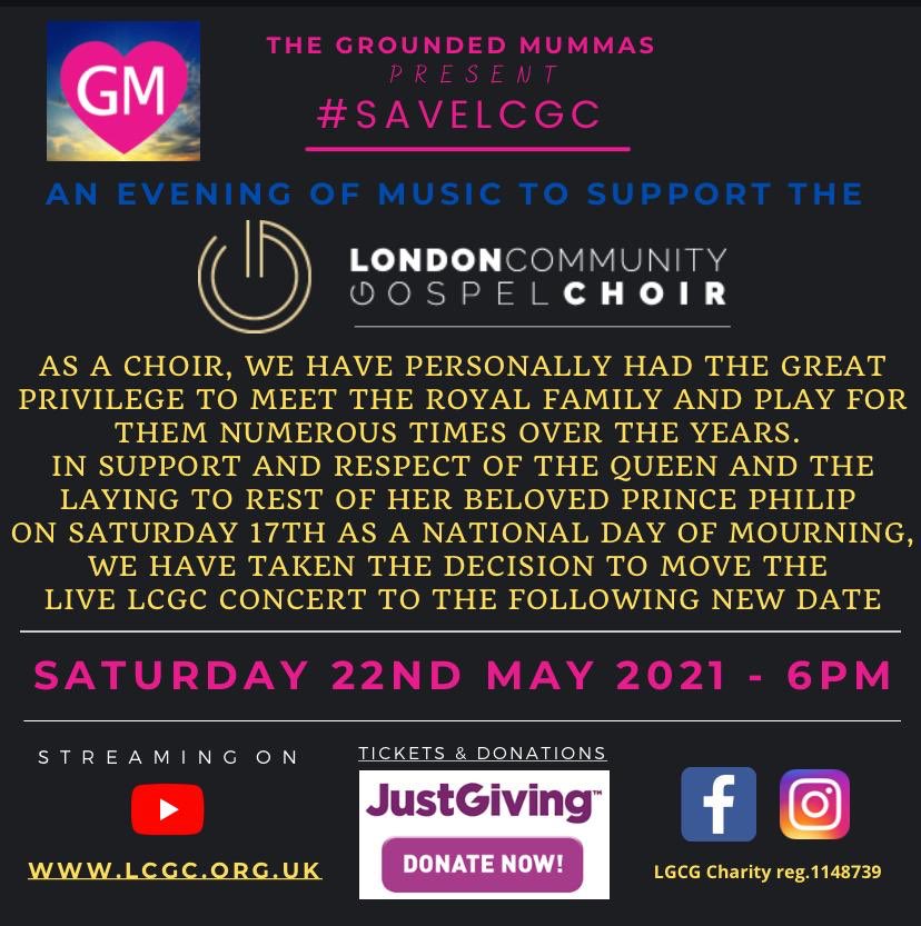 thelcgc's tweet photo. To our wonderful family of supporters, we are so thankful for your support of our #SaveLCGC concert!
We have decided to postpone the concert to 22 May 2021 to honour the funeral of HRH Prince Phillip.
The link donate is still active, so please continue to support.
LCGC
🖤 https://t.co/CLoGzZRZ42
