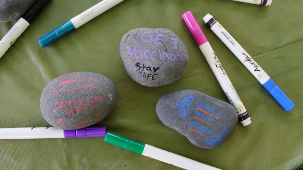 Today the Felician campus community honored those impacted by the Covid-19 pandemic by painting remembrance stones. Thank you to all our Golden Falcons who participated. A memorial service will be held later today on the Rutherford campus from 5-6 pm. #TheFelicianWay