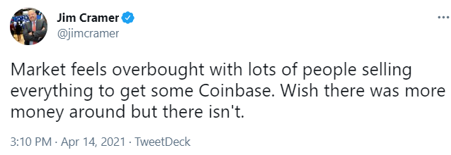 Guruleaks1's tweet photo. How it started, How it's going...

$COIN @JimCramer
 
h/t @angrybear168 https://t.co/lrqsPcDp3x