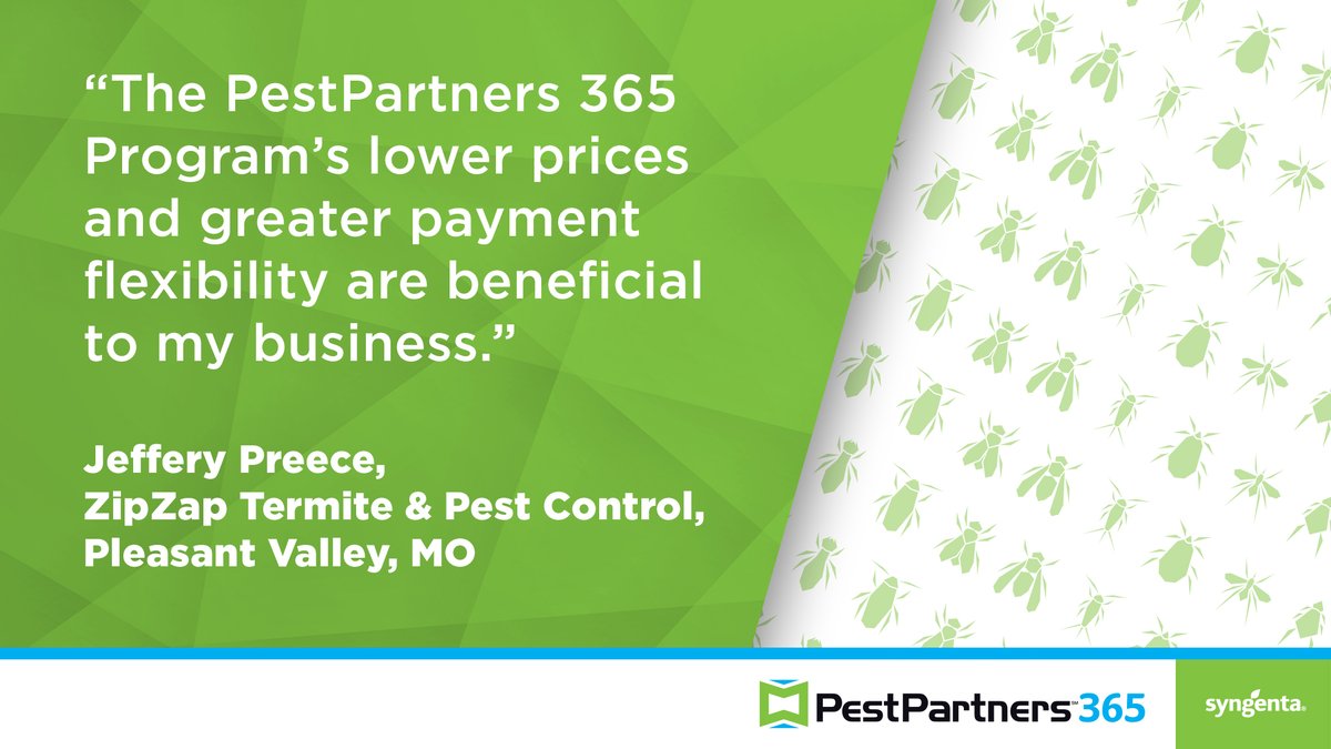 The 2021 #PestPartners365 deadline is quickly approaching! ⏱️

Our program’s unique benefits help PMPs’ businesses stand out and succeed. 

Don’t forget to make your qualifying purchases by April 30: ow.ly/WABu50EfghW