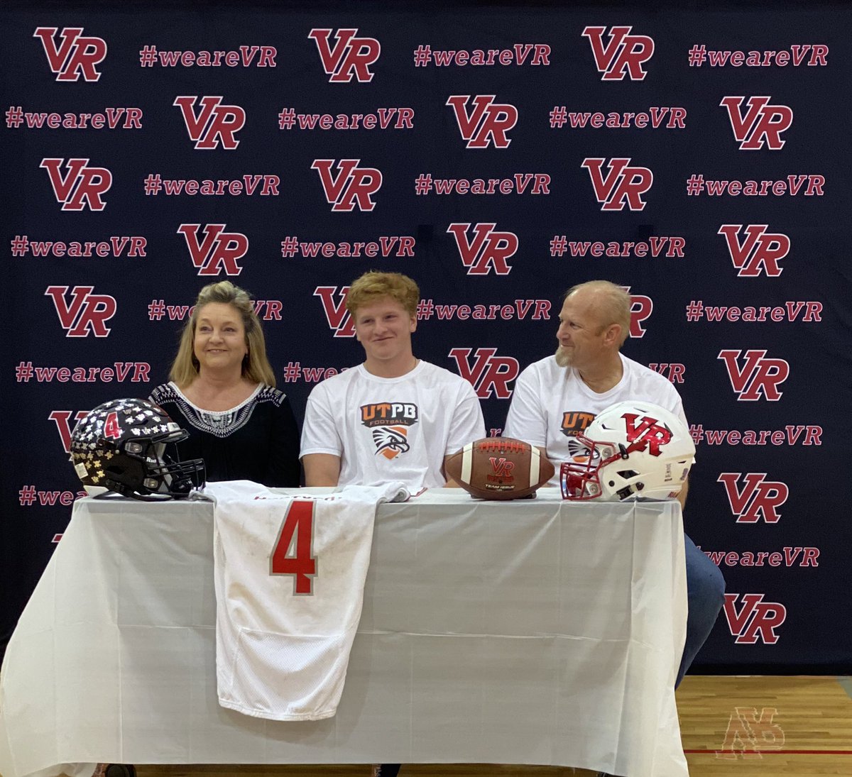 So proud of our <a href="/VistaRidgeHS/">Vista Ridge H.S.</a> AVID senior Kwade for signing with <a href="/utpb/">UT Permian Basin</a> today to play football!