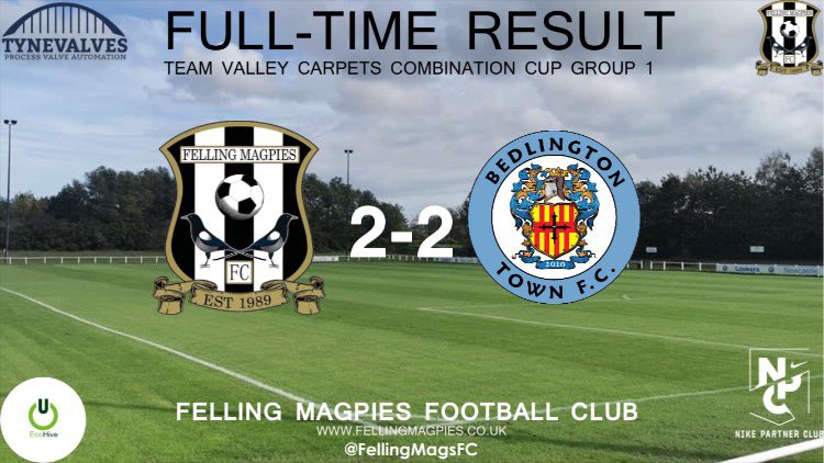 Felling Magpies FC (@fellingmagsfc) on Twitter photo 🦅⚽️FULL TIME RESULT⚽️🦅
<a href="/FellingMagsFC/">Felling Magpies FC</a> 2-2 <a href="/Bedlington_FC/">Bedlington FC Snrs</a>
Not the greatest game of football from the lads. But grit and determination, sees us pick up our first point of the tournament.
⚽️<a href="/BurnzyMark/">MARK BURNS (BURNZY)</a>
⚽️ James Cummins
#UTM 🦅⚫️⚪️ 🦅⚽️FULL TIME RESULT⚽️🦅
<a href="/FellingMagsFC/">Felling Magpies FC</a> 2-2 <a href="/Bedlington_FC/">Bedlington FC Snrs</a>
Not the greatest game of football from the lads. But grit and determination, sees us pick up our first point of the tournament.
⚽️<a href="/BurnzyMark/">MARK BURNS (BURNZY)</a>
⚽️ James Cummins
#UTM 🦅⚫️⚪️