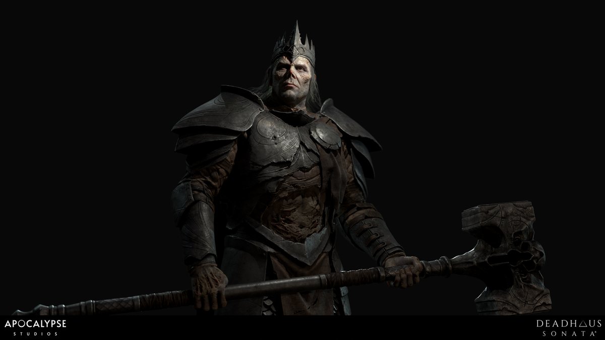 DeadhausGame's tweet photo. Want to see our first in-game model? Join the stream live now as we discuss the making of NโGaztak, the revenant king of Deadhaus, via https://t.co/WHwIzTxY2m, https://t.co/80ylRp96wf and https://t.co/j9mLzNdFwC
.
.
.
#DeadhausSonata #ApocalypseStudios #Devhaus #InGameModel https://t.co/MMLPQjL1MV