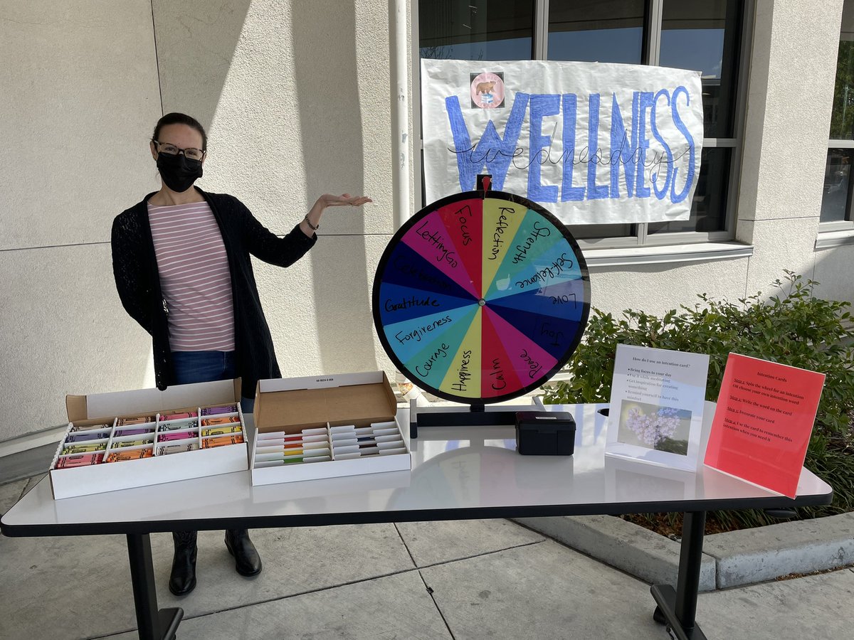 What intention will guide you through today? Spin the wheel and let fate decide on #WellnessWednesday with the library. #SRVLibraryLove