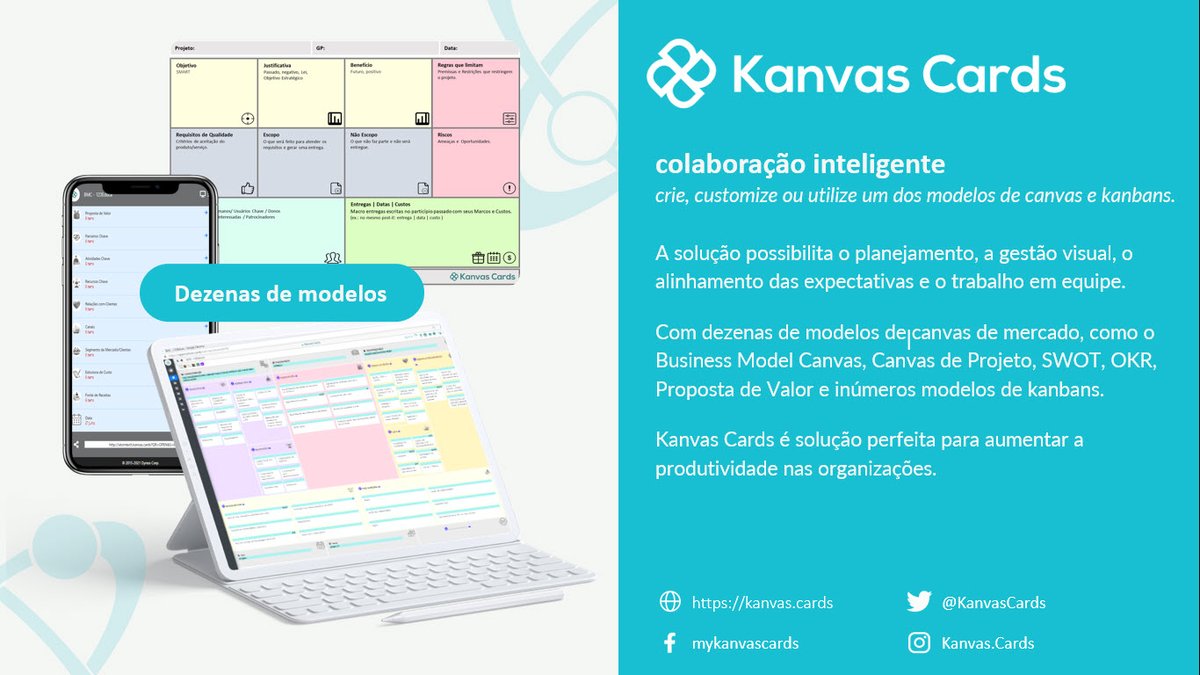 KANVAS CARDS
colaboração inteligente

crie, customize ou utilize um dos modelos de canvas e kanbans.

kanvas.cards

#canvas #kanban #kanvascards #atomtech #gestão #colaboração #ideação