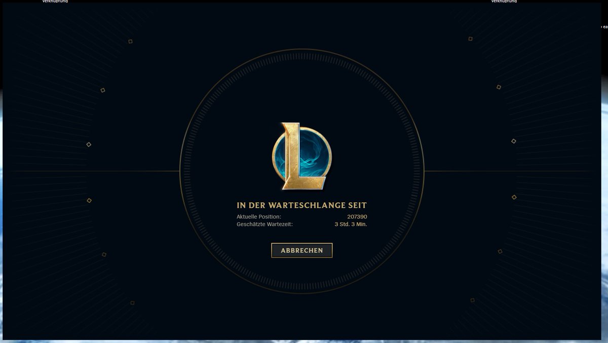 Danler_Official's tweet photo. Gibt es ein bekanntes Problem mit @LoLGermany ?? Ich kann mich zwar einloggen, erreiche aber den Server nicht. Auf @RiotSupportDACH steht nichts... https://t.co/w5NLwRysLh