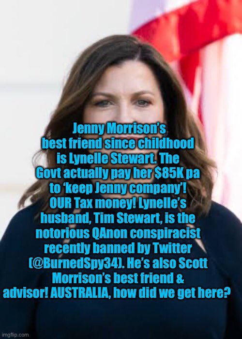 <a href="/BreakfastNews/">News Breakfast</a> <a href="/DanTehanWannon/">Dan Tehan</a> <a href="/mjrowland68/">Michael Rowland</a> <a href="/ScottMorrisonMP/">Not ScoMo</a> This is misuse of government funds. Paying someone to babysit Jen. $85,000 and a car to pay her friend to babysit her. That’s more than 4 watches. <a href="/DanTehanWannon/">Dan Tehan</a> you didn’t mention this rort. The wife of a QAnon supporter who is banned from social media. Talk about that.